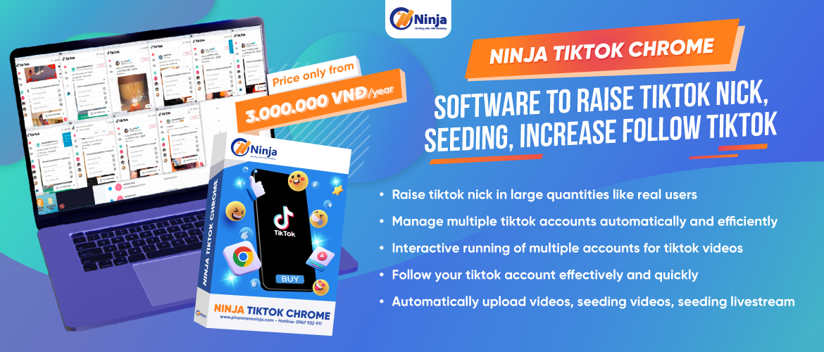 Ninja Tiktok Chrome - Software to raise tiktok