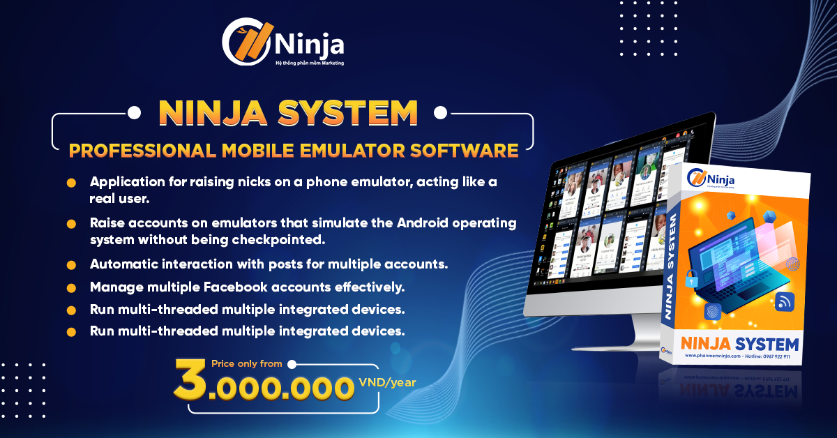 Pricing for Ninja System Pro - Facebook automation tool