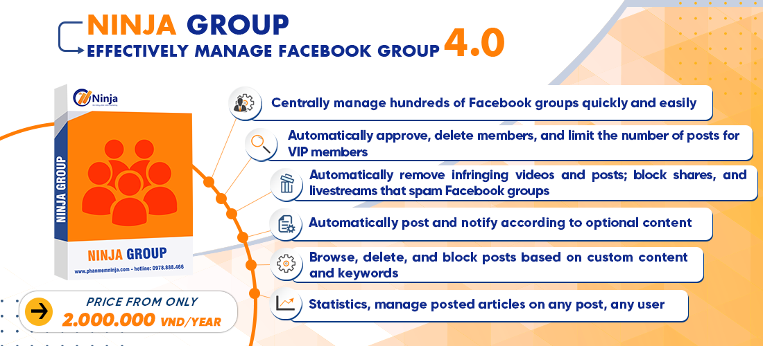 Automatic Facebook Group Management Software, SLL - Ninja Group