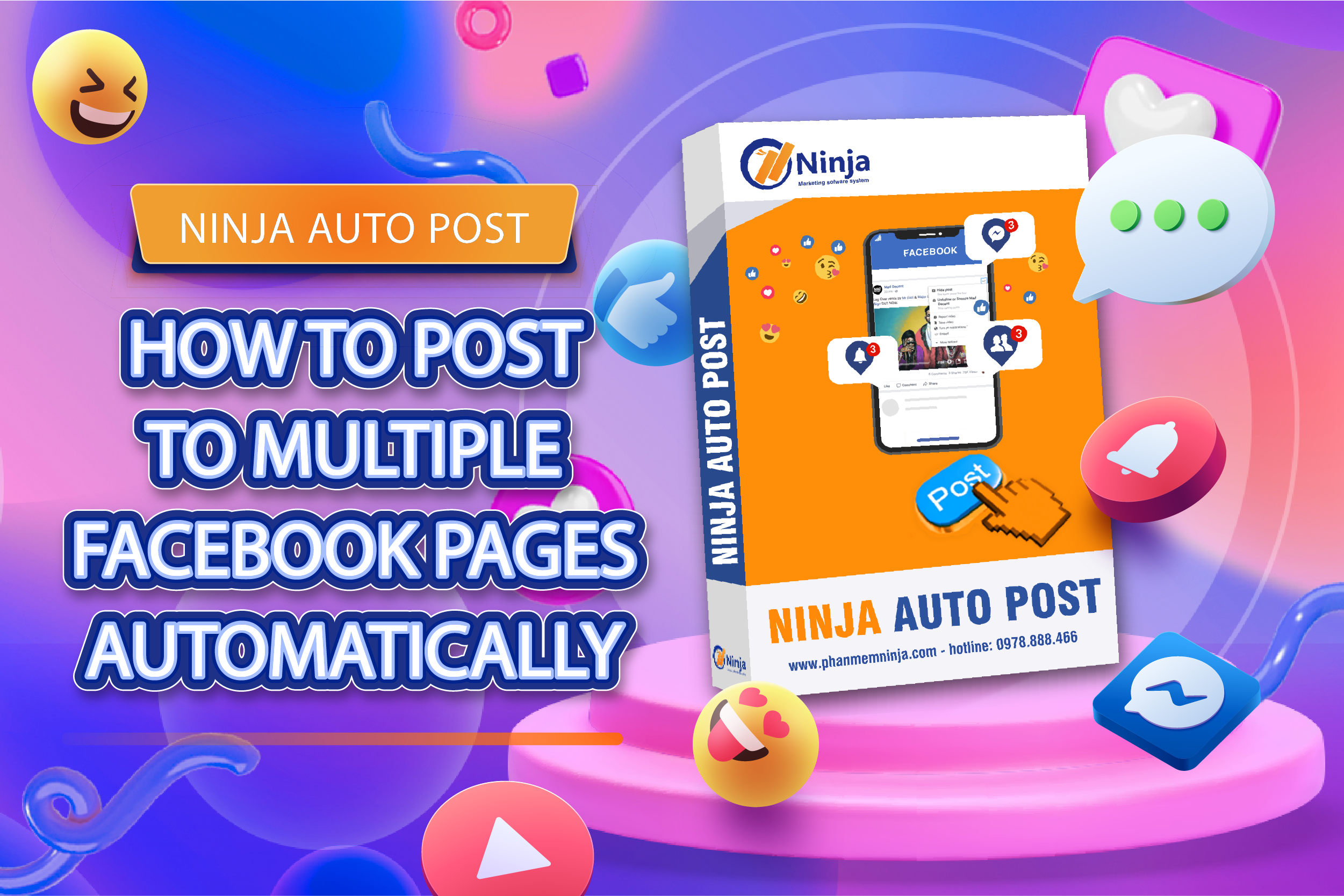 Instructions on how to post to multiple pages on Facebook - Ninja Auto Post